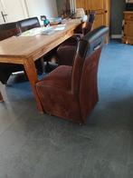 Mooie bruine stoelen als nieuw, Huis en Inrichting, Stoelen, Ophalen of Verzenden, Zo goed als nieuw