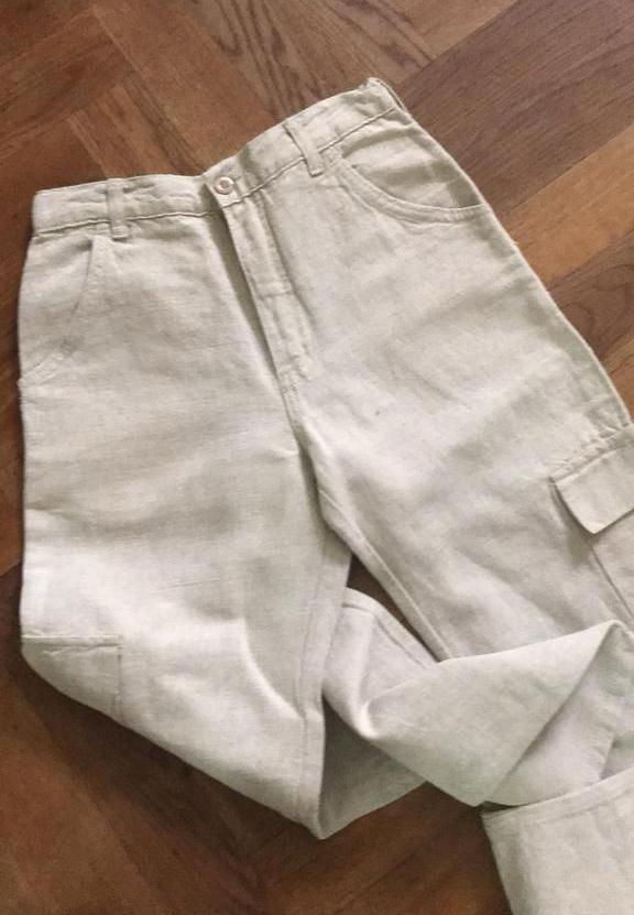 Nieuwe 100% linnen merkbroek  mt 152, Ophalen of Verzenden, Nieuw, Jongen of Meisje, Broek