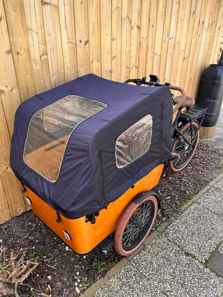 Vogue Carry 3 Bakfiets | Bafang middenmotor | Huif + kussens, 4 kinderen of meer, Gebruikt, Elektrisch, Ophalen
