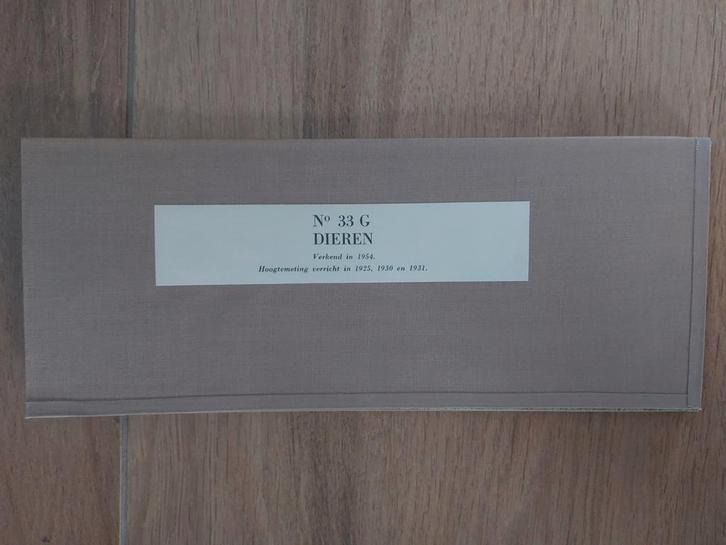 33G Dieren Eerbeek Steenderen Spankeren Stafkaart uit 1958, Boeken, Atlassen en Landkaarten, Zo goed als nieuw, Landkaart, Nederland