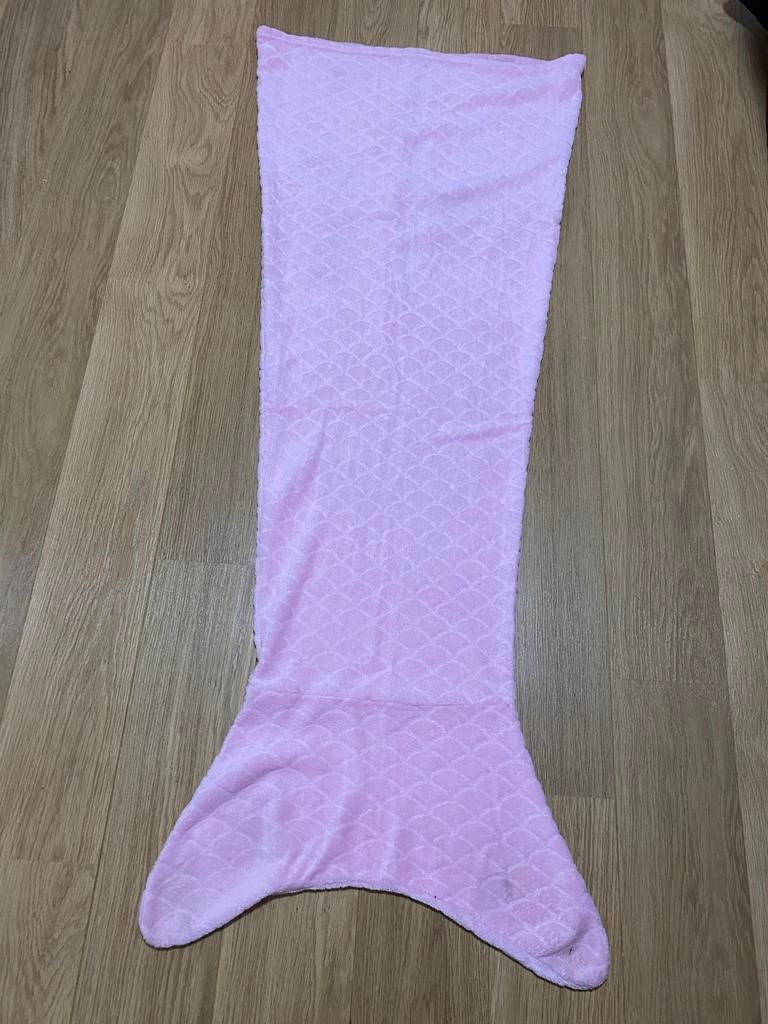 Roze Zeemeermin Staart Deken voor Kinderen, Ophalen of Verzenden, Zo goed als nieuw, 100 cm of meer, Deken