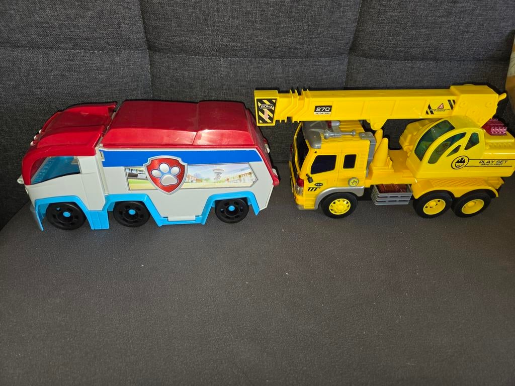 Paw Patrol bus en kraanwagen, Kinderen en Baby's, Ophalen of Verzenden