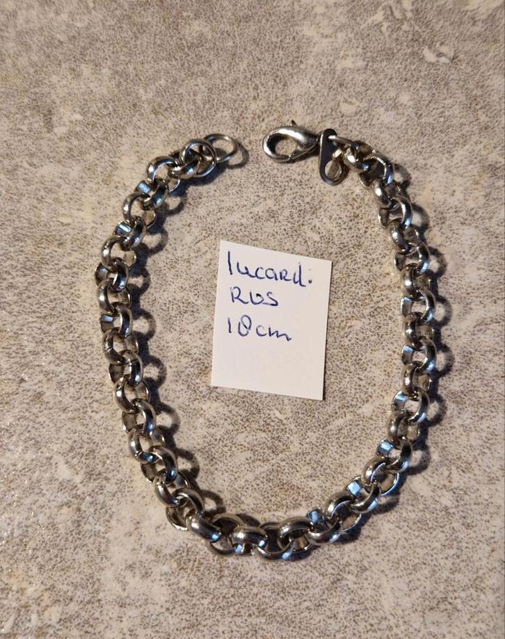 Stoere armband, Sieraden, Tassen en Uiterlijk, Armbanden, Nieuw, Staal, Zilver, Ophalen of Verzenden