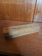 vintage hout pennendoos potloden, Ophalen of Verzenden, Gebruikt
