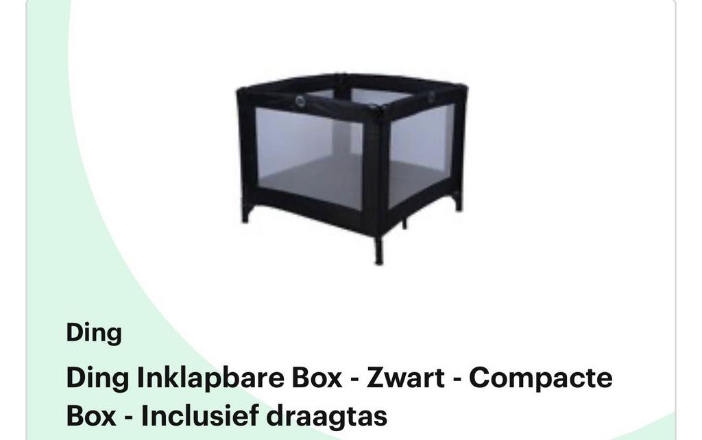 Ding Inklapbare box met draagtas, Kinderen en Baby's, Boxen, Ophalen, Nieuw, Vierkant