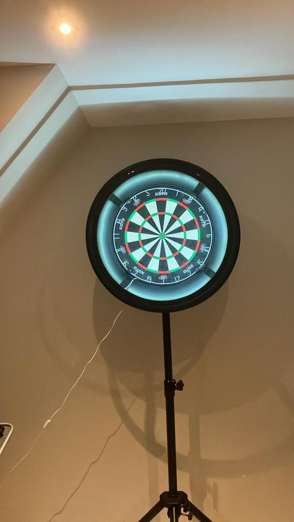 Dartbord ringlight lamp, Ophalen of Verzenden, Zo goed als nieuw, Dartbord