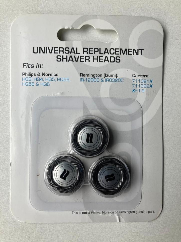 Scheerkoppen voor Philips, Norelco, Remington, Ca, Witgoed en Apparatuur, Onderdelen en Toebehoren, Nieuw, Ophalen of Verzenden