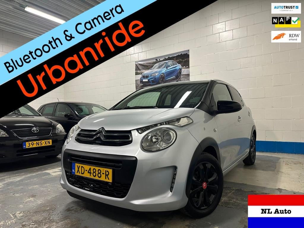 Citroen C1 1.0 VTi Urban Ride Airco/Cruis/Carplay/Nap/Apk!, Voorwielaandrijving, Gebruikt, Euro 6, 4 stoelen