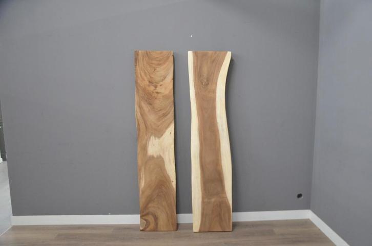 Suar Boomstamplanken 200 cm – 2 m, Huis en Inrichting, Woonaccessoires | Wandplanken en Boekenplanken, Nieuw, Verzenden