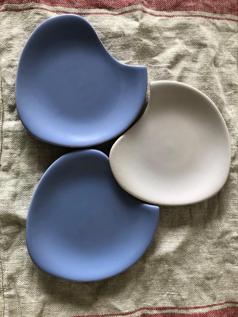 Plateel 3x bordjes vintage, Ophalen of Verzenden, Zo goed als nieuw, Bord(en), Overige stijlen