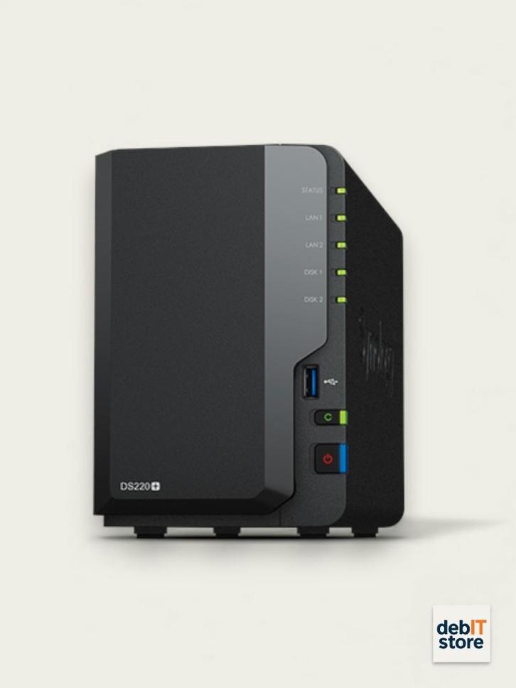 Synology DS220+ NAS (6gb ram upgrade) + 2 x 4tb HDD (nieuw), Computers en Software, Harde schijven, Zo goed als nieuw, Server