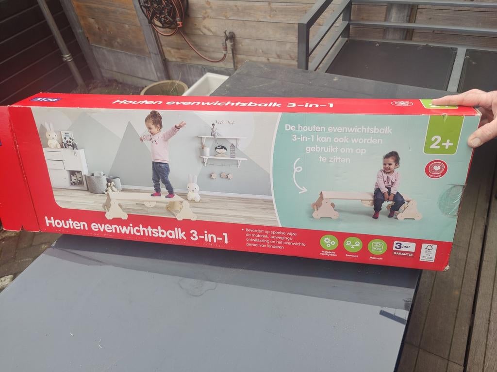 Houten evenwichtsbalk. Z.G.A.N, Kinderen en Baby's, Ophalen of Verzenden