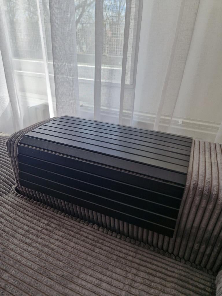 Nette zwarte dienblad voor de armleuning van jouw bank, Ophalen of Verzenden, Nieuw, Rechthoekig, Hout