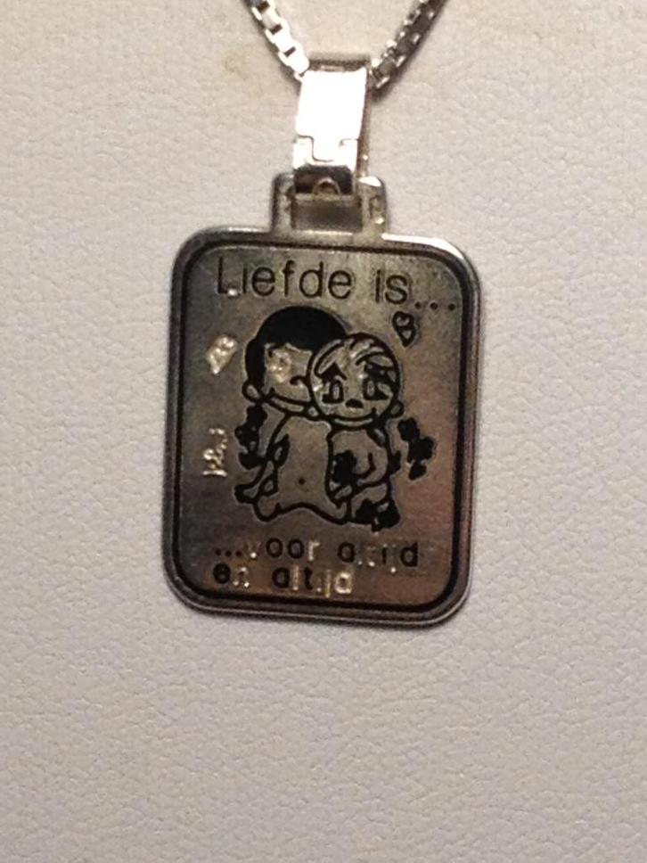 Zilveren ketting met hangertje, Sieraden, Tassen en Uiterlijk, Kettingen, Zo goed als nieuw, Zilver, Zilver, Met hanger, Verzenden