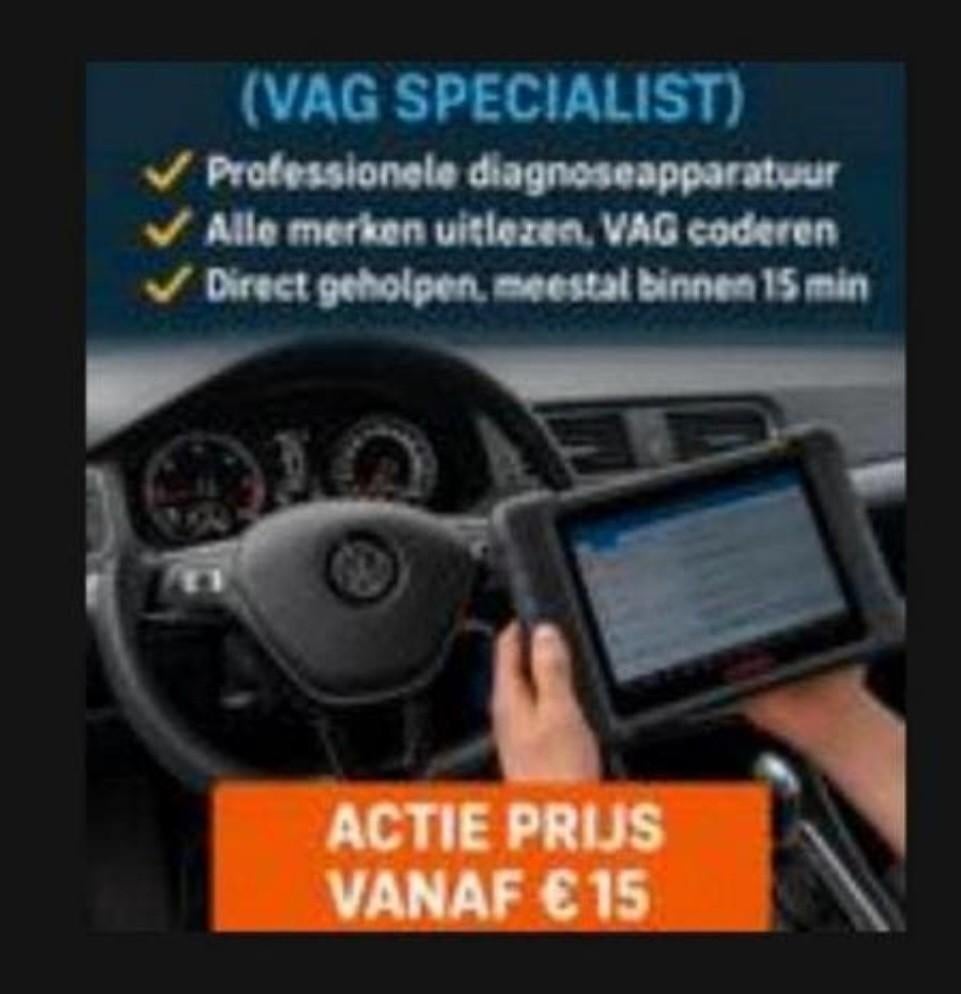 Vag uitlezen en coderen Volkswagen Audi Seat Skoda, Ophalen