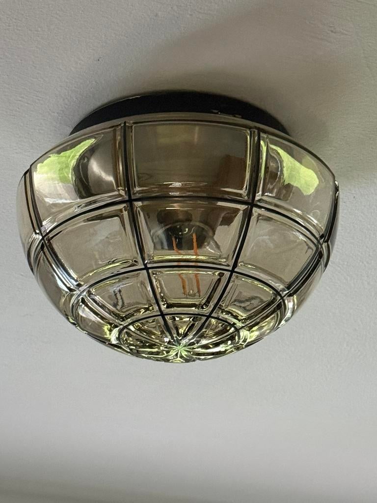 Vintage plafonniere, Huis en Inrichting, Lampen | Plafondlampen, Ophalen of Verzenden, Gebruikt