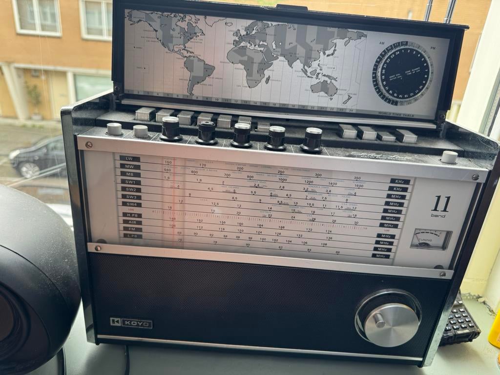 Retro wereld ontvanger Koyo solid state, Ophalen of Verzenden, Zo goed als nieuw, Wereldontvanger