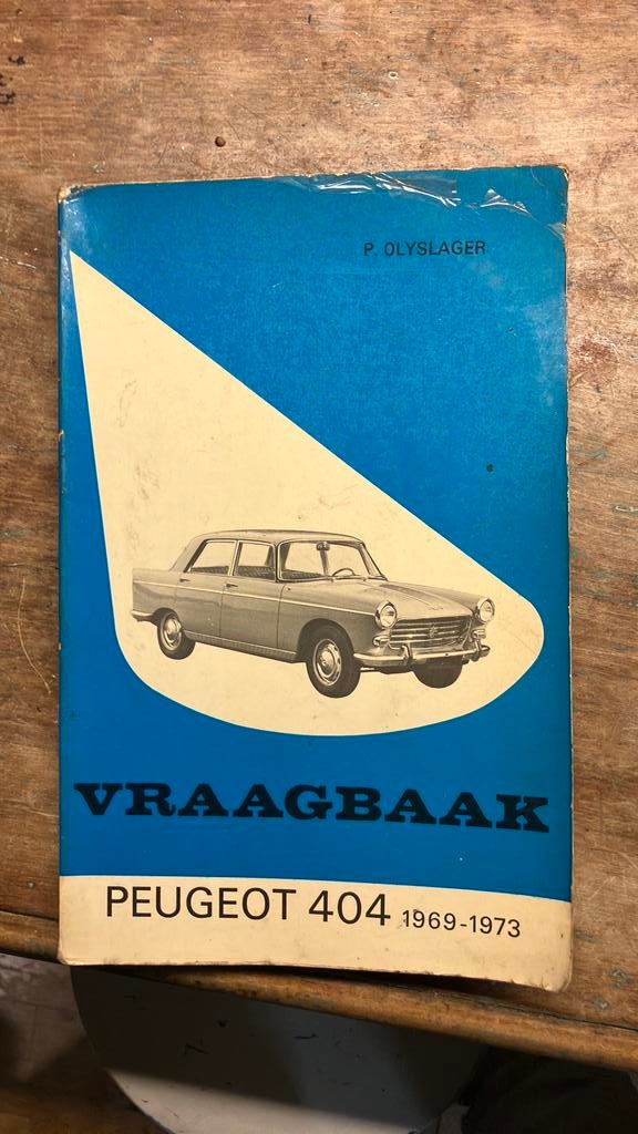 Vraagbaak Peugeot 404 - 1969-1973, Auto diversen, Handleidingen en Instructieboekjes, Ophalen