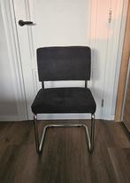 Zuiver Ridge Rib Eetkamerstoel - Zwart - Zo Goed Als Nieuw, Ophalen, Modern, Industrieel, Zwart, Zo goed als nieuw