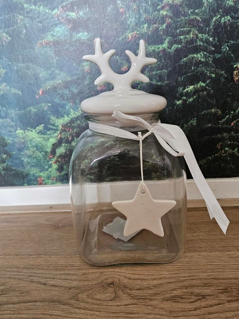 Glazen pot met deksel, Ophalen, Zo goed als nieuw