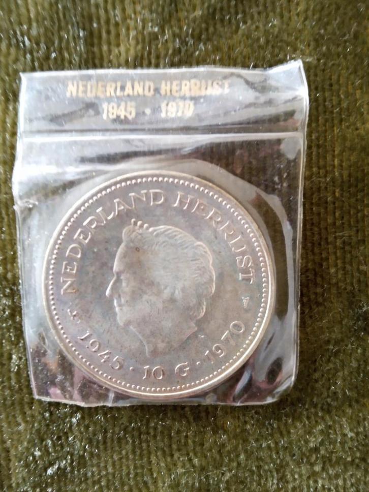 Zilveren Tientje Juliana Beatrix 1970 Nederland Herrijst, Postzegels en Munten, Munten | Nederland, Losse munt, 10 gulden, Koningin Juliana