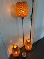 Te koop 2 staande lampen en 1 vloerlamp IKEA BORJA, Ophalen, Zo goed als nieuw, 100 tot 150 cm