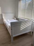 Wit IKEA Meegroeibed met matrasjes en hoeslakens, Gebruikt, 70 tot 85 cm, Ophalen, Matras