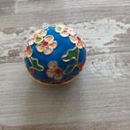 Cloisonné Snuifdoosje met Bloemen, Antiek en Kunst, Curiosa en Brocante, Ophalen of Verzenden