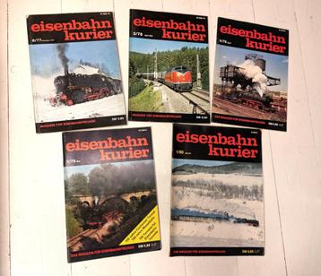 9 Duitse railtijdschriften Eisenbahn Kurier, M+F, Modellbahn beschikbaar voor biedingen
