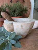 Antieke marmeren vijzel , Ophalen of Verzenden