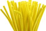 Deco chenille draad geel 50 stuks dikte 6 mm lengte 30 cm, Hobby en Vrije tijd, Knutselen, Materiaal, ., Nieuw, Ophalen of Verzenden