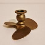 Vintage messing kandelaar bootschroef boot blaker, Antiek en Kunst, Ophalen of Verzenden, Koper of Brons