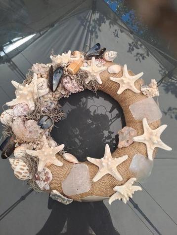 Schelpenkrans " Zeester" beschikbaar voor biedingen