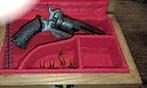 gegraveerde Revolver 7mm in kist  1860, Antiek en Kunst, Antiek | Overige Antiek, Ophalen of Verzenden