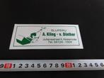 sticker Nistelrode Slijperij A, Kling - v, Dinther Julianas*, Verzamelen, Ophalen, Zo goed als nieuw
