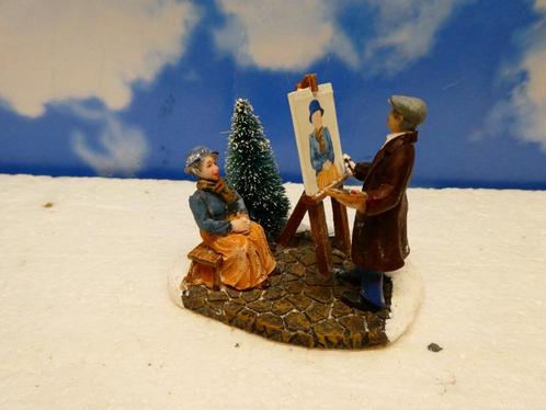 luville Portrait painting kerstdorp poppetjes figurines, Diversen, Kerst, Gebruikt, Ophalen of Verzenden