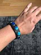 Leren armbanden met drukknopen, Ophalen of Verzenden, Zo goed als nieuw, Bruin, Leer