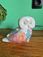 Stenen uil gebloemd., Verzamelen, Beelden en Beeldjes, Ophalen of Verzenden, Zo goed als nieuw, Dier