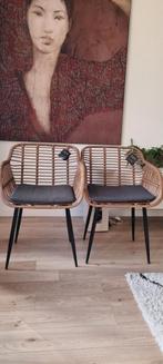Eetkamerstoel/tuinstoel/terrasstoel 2 stuks, prijs per stuk, Gebruikt, Rotan, Stoel, Tuinset