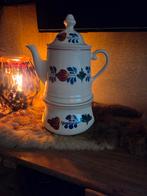 Boerenbont theepot met warmhouder, Antiek en Kunst, Antiek | Keramiek en Aardewerk, Ophalen of Verzenden