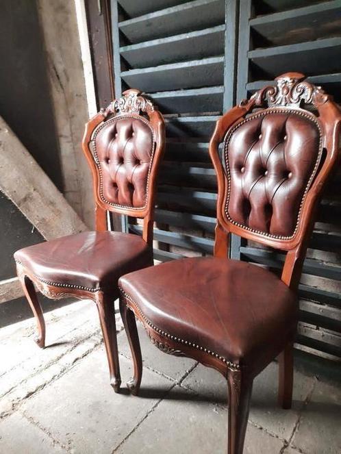 Twee oude biedermeier stoeltjes barok stoelen stoel, Antiek en Kunst, Antiek | Meubels | Stoelen en Banken, Ophalen