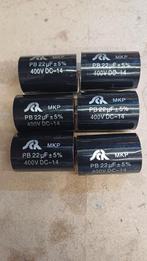 6 x Scr Mkp 22uf - 400v dc 5% condensator nieuw, Overige merken, Nieuw, Ophalen of Verzenden, 120 watt of meer