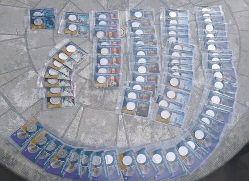 72 vijfjes, 7 tientjes coincards 79 coincards in totaal, Postzegels en Munten, Munten en Bankbiljetten | Verzamelingen, Nederland