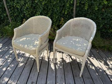 Faux Bamboo Rotan Vintage stoelen jaren 80-90  beschikbaar voor biedingen