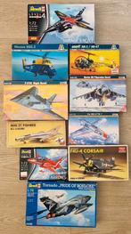 AANBIEDING: 10 luchtvaart modelbouwdozen (1:72) in 1 koop, Overige merken, 1:72 tot 1:144, NB, Ophalen of Verzenden