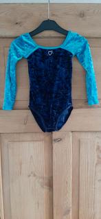 Turnpakje blauw/turquoise, Sport en Fitness, Turnen, Kindermaat 122 t/m 140, Ophalen of Verzenden, Zo goed als nieuw, Turnpak(je)