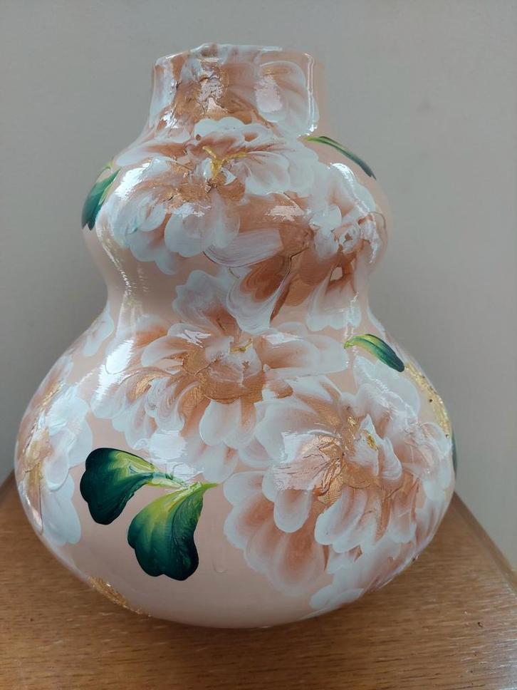 Kunst van Sharon vaas model Neeltje, Huis en Inrichting, Woonaccessoires | Vazen, Overige kleuren, Minder dan 50 cm, Glas, Ophalen of Verzenden