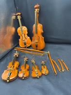 Vintage houten miniatuur violen, viool. Kerstversiering, Ophalen of Verzenden