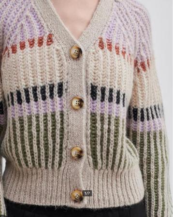 NIEUW prachtig vest Second Female mt S(M) np € 179 mohairmix beschikbaar voor biedingen