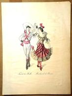 Prent Fort de la Halle Marchande de Plaisirs, Antiek en Kunst, Kunst | Litho's en Zeefdrukken, Ophalen of Verzenden